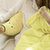 樵纪 水晶绒卡通抱枕被子 韩式可爱风护腰靠垫毯子 1只(香蕉)第2张高清大图
