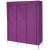 简易三合一卷帘无纺布组合布衣柜HBY141208D(紫色)第4张高清大图