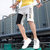 【W.Xuan】短裤男夏天五分裤薄款休闲运动宽松沙滩大裤衩(军绿色 30)第2张高清大图