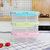 菲特美莱(Feitemeilai) 办公室时尚双格饭盒 塑料可微波炉加热便当盒 长方形密封盒儿童水果间食盒食物保鲜盒(蓝色、粉色、绿色 颜色随机发 20*14*7cm)第4张高清大图