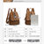 APPLES苹果真皮包包锁扣防盗背包潮流时尚书包挂小熊(棕色)第10张高清大图