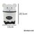豪丰 HF217 创意熊猫垃圾桶 桌面收纳桶 卡通翻盖 垃圾筒小型垃圾桶 颜色随机第4张高清大图
