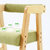 实木可升降儿童学习桌椅套装小学生家用小孩书桌幼儿园宝宝写字桌(梯形薄荷绿套装【65长64.5高】)第3张高清大图