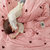 金貂绒加厚保暖亲肤法兰绒四件套 雪花绒双人床单被套枕套珊瑚绒床上用品(ins粉色系-一枝独秀 1.8/2.0床-被套2.2x2.4)第3张高清大图