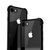 ESCASE 苹果iPhone8Plus手机壳 苹果7Plus手机套 亮黑玻璃双料防摔防刮伤保护壳ES-89曜石黑第2张高清大图
