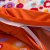 肖肖家居 柔丝棉 时尚印花床单三件套 床上用品(炫彩舞动（橘）)第3张高清大图