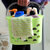 琳琅集 浴室手提式小号洗澡篮塑料镂空沐浴收纳篮收纳水果筐(小号绿色)第3张高清大图