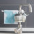居家水槽挂篮抹布架套装水龙头置物架厨房水龙头收纳沥水架DS502(蓝色 单只装)第5张高清大图