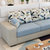 一米色彩布艺沙发简约现代小户型沙发客厅家具可拆洗三人位布沙发转角组合(6号色 三人位+脚踏)第3张高清大图