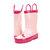 粉色kt猫儿童雨鞋雨靴女童橡胶保暖防滑水鞋 韩国kitty猫雨鞋粉色水套春秋款(手提款 35码（内长23.3cm）)第4张高清大图