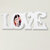 莎芮 创意个性墙壁挂件LOVE造型木质相框卡挂墙相框结婚婚房装饰(D20白色)第5张高清大图