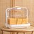 吐司收纳盒家用重复使用面包保鲜盒蛋糕卷盒手提透明长方形盒子(长方形吐司蛋糕盒1只入 默认版本)第2张高清大图
