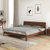佐菲亚 北欧实木床1.5米1.8米主卧双人床小户型橡胶木经济单人婚床(单床+2柜 1.8米)第2张高清大图