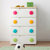 爱丽思IRIS日本环保树脂 儿童彩色扣四层抽屉式整理储物收纳柜HG-554(原木色天板)第3张高清大图