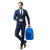 瑞世（SUISSEWIN） 休闲时尚双肩包可折叠电脑背包运动包轻便收纳携带户外旅行包(蓝色 小包为折叠效果)第5张高清大图