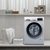 西门子（SIEMENS）10公斤洗烘一体机 全自动变频滚筒洗衣机 热风除菌WJ45UQ080W(10公斤 银色)第6张高清大图