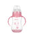【两只装】运智贝婴儿奶瓶带手柄宽口pp感温变色奶瓶宝宝用品(粉加蓝 320ml+320ml)第5张高清大图