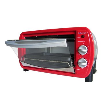 客浦（Caple）16L 中国红不锈钢电烤箱 TO3833（ 红色烤漆面板，时尚高档）