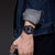 Tramxv特曼希2021新款男士手表时尚商务针扣式牛皮表带防水石英腕表日本进口机芯运动男式款表学生蓝色表盘(蓝色)第5张高清大图