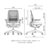 云艳YY-LCL1340 人体工学电脑椅多功能办公椅会议椅中班椅(默认 默认)第2张高清大图
