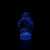 小夜灯机器人创意插电节能卧室床头灯台灯少女心男女生生日(七彩触摸底座发光)(蓝)第8张高清大图