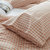 南极人（NanJiren）家纺 全棉斜纹枕套水洗棉素色枕头套一对装 蜜粉小格 48*74cm两只装(蜜粉小格)第2张高清大图