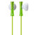 铁三角(audio-technica) ATH-J100 耳塞式耳机 时尚多彩 小型轻便 音乐耳机 浅绿色第3张高清大图