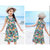 亲子装夏季新款母女度假沙滩背心长裙110-160码 S-XL码女童绵绸宽松无袖连衣裙10(XL码 绿色)第3张高清大图