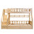 木巴家具 全实木儿童床上下铺木床双层床两层高低床子母床多功能组合带衣柜(C235上1.15米 下1.35米)第5张高清大图