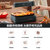 美的（Midea）电烤炉 HW09W7-005W 烧烤炉家用无烟 照烧炉 烤肉机不粘盘 烤串机 远红外加热保鲜 旋钮控制(HW09W7-004W 红色 热销)第4张高清大图