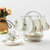欧式骨瓷咖啡杯英式咖啡具套装个性创意陶瓷茶具套装花茶杯送架子(凝粉之爱(带内花)4杯碟+收纳架+4)第5张高清大图