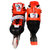 乐士169溜冰鞋儿童全套装 旱冰鞋儿童轮滑鞋轮滑护具套装 可调伸缩滑冰鞋男女直排轮(红色 M码（36-39）)第3张高清大图