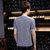帛莱尼男士短袖T恤2016夏季青年V领体恤装打底衫半袖潮韩版修身DX8420(蓝色 M)第2张高清大图