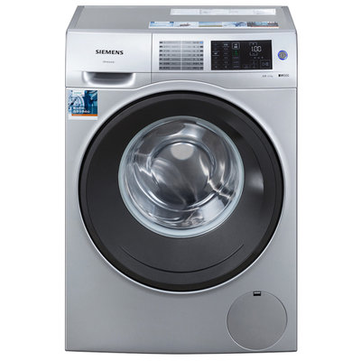 西门子(SIEMENS) WS12U4680W 6.5公斤 超薄 滚筒洗衣机（银色）