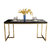 <定制家具>北欧大理石餐桌椅长方形现代现代简约实木组合(黑)第3张高清大图