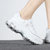 Skechers斯凯奇女鞋 2022新款厚底小白鞋休闲运动鞋老爹鞋11959-WHT(白色 36.5)第7张高清大图