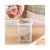 家用方形杂粮储存罐 厨房卡扣式防潮收纳盒 多功能透明塑料储物罐(中号粉色)第4张高清大图