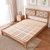 家逸北欧实木床1.8米双人床卧室现代简约1.5米橡木床环保卧室家具(原木色 1.8米*2米)第4张高清大图