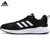 Adidas阿迪达斯男鞋新款网面透气休闲运动鞋轻便鞋子减震跑步鞋CG3820(黑色 44)第5张高清大图