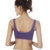 【浪莎】运动文胸 女士性感无缝无痕背心式无钢圈夏款(紫色)第3张高清大图