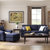 顾家kuka简约美式现代客厅大小户型家具布艺沙发客厅整装2030(深蓝色 3双+1双)第3张高清大图