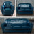 TIMI天米 美式沙发 小沙发 休闲沙发 美式乡村沙发组合(蓝色 单人沙发)第2张高清大图