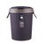 垃圾桶带盖厨房家用客厅轻奢厕所卫生间新款卫生桶带盖子纸篓圆桶(【灰色】小号买一送一（赠同款）+90袋)第5张高清大图