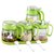 费凯丹玻璃调料罐储物瓶罐四件套装厨房多功能调味罐(绿色)第5张高清大图