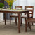 实木餐桌椅组合现代简约北欧胡桃木色小户型长方形大理石方桌餐台(单餐桌)第3张高清大图