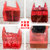 密舍尔 红色背心袋子 手拎袋 保鲜袋 食品级 90条(90条*1包)第3张高清大图