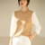 MISS LISA拼接圆领上衣女韩版时尚衬衫拼接显瘦针织衫F5165(裸色 L)第2张高清大图