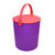 日本 Omnioutil 炫彩桶多功能收纳桶 带盖收纳篮 家用户外储物凳 凳子 国美厨空间(紫色 10L)第5张高清大图