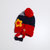 秋冬女童条纹星星毛线帽(红色 均码)第2张高清大图