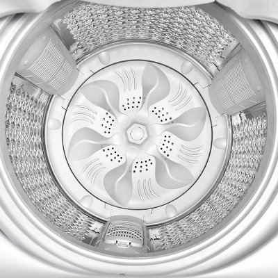 TCL 大容量免污8.5公斤洗衣机全封桶免污技术一键快洗 XQM85-9003S (透明黑 8.5公斤)
